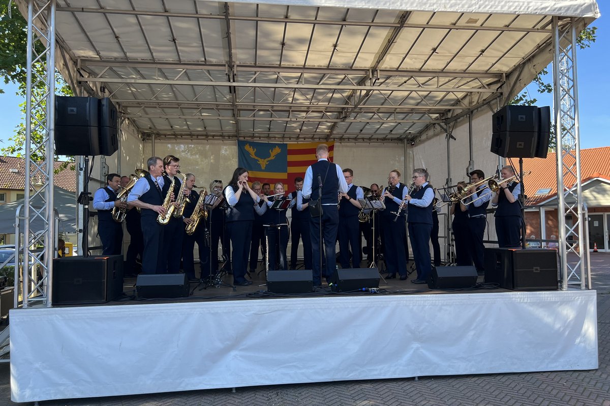 Auftritt des Blasorchesters Lensahn auf dem Fest der Vereine und Verbände 2023